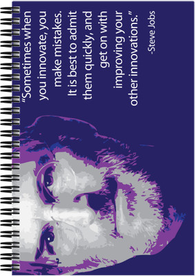 

Art Emporio A5 Notebook(Steve Jobs - Innovation, Multicolor)