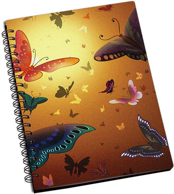 

Rangeele Inkers A5 Notebook(Butterflies pattern, Multicolor)