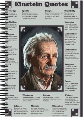 

Art Emporio A5 Notebook(Einstien Quotes, Multicolor)