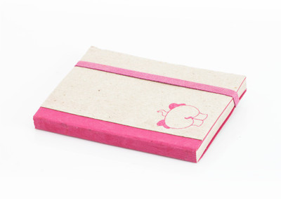

Haathi Chaap Regular Notebook(Recycled Handmade, Pink)