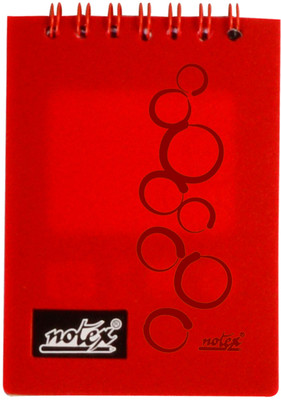 

Notex A7 Memo Pad(EXECUTIVE POCKET PAD, Red, Pack of 4)