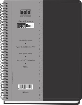 Solo A4(Management 5 Subjects (Set of 2), Black)