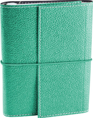 

Eco-Leatherette A6 Diary(Handcrafted, Aqua Green)