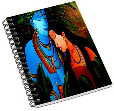 

Shopmania A5 Notebook(Radhe Krishna Art, Multicolor)