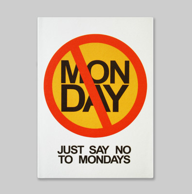 

Chimp A6 Notebook(No to Mondays, White)
