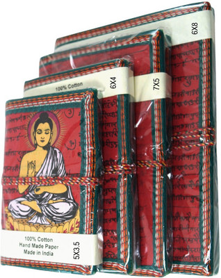 

R S Jewels Regular Gift Set(Handmade Paper Note Book, Red)