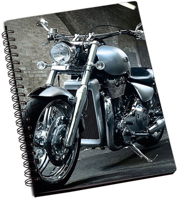 

Rangeele Inkers A5 Notebook(Harley davidson Biker, Multicolor)