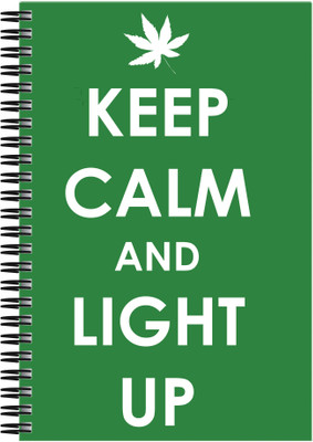 

Art Emporio A5 Notebook(Keep Calm and Light Up, Multicolor)