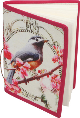 

Rajrang Book-size Diary(Recycled Handmade, Magenta, White)