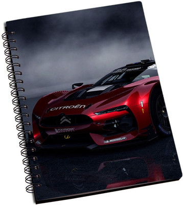 

Rangeele Inkers A5 Notebook(Cool cars, Multicolor)