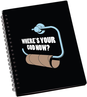 

Rangeele Inkers A5 Notebook(Where's your God Now Sarcastic, Multicolor)