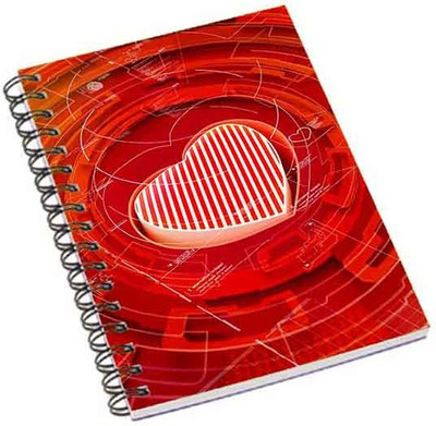 

Shopmania A5 Notebook(Heart, Multicolor)