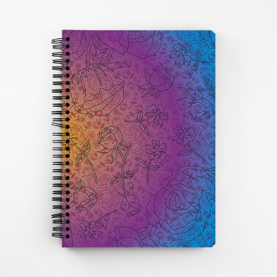 

RAYITE A5 Diary(Purple Flower, Multicolor)