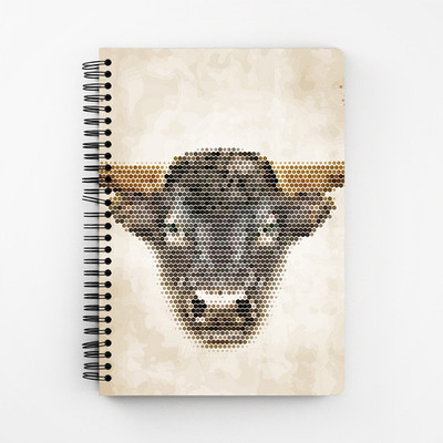

RAYITE A5 Diary(Bull Geometric, Multicolor)