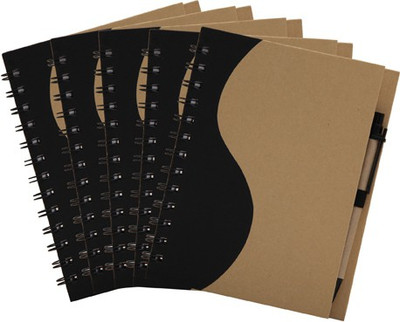 

Easyhome A5 Notebook(Recycled Handmade 5 pcs Set, Brown, Pack of 5)