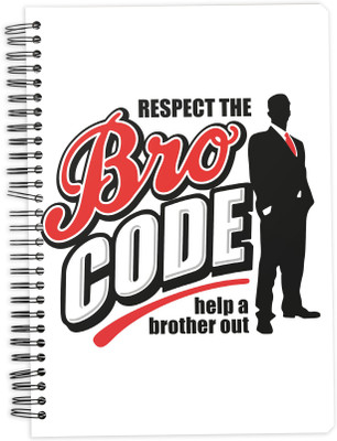 

Mc Sid Razz A5 Notebook(Bro Code, White)