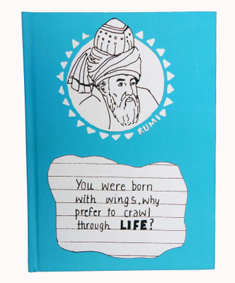 

Kavi The Poetry Art Project A5 Note Pad(Fly With Rumi, Light Blue)