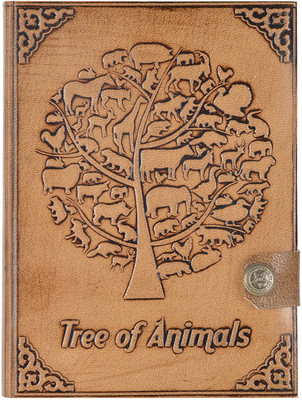 

Hare Krishna Regular Diary(Tree of Animal Leather Diary Note book, Tan)