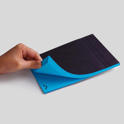 Rubberband A5 Note Pad Unruled 70 Pages(Blue)