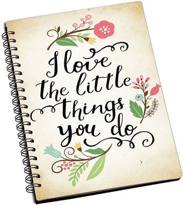 

Rangeele Inkers A5 Notebook(I Love The Things You Do, Multicolor)