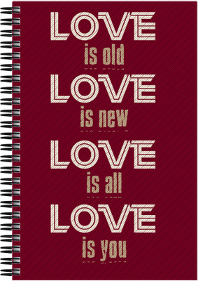 

Art Emporio A5 Notebook(Love Is, Multicolor)