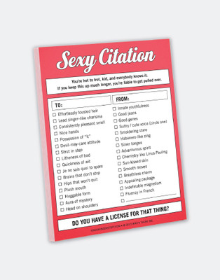 

Knock Knock A4 Note Pad(Sexy Citation, Multicolor)