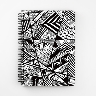 

RAYITE A5 Diary(Black And White Abstrct, Multicolor)