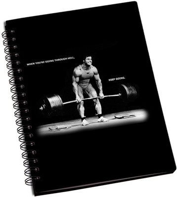 

Rangeele Inkers A5 Notebook(Keep going Threw hell, Multicolor)