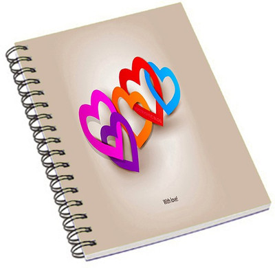 

Shopmania A5 Notebook(With Love, Multicolor)