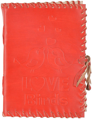 

Hare Krishna Handicrafts Regular Diary(Love Birds Handmade Leather Diary, Red)