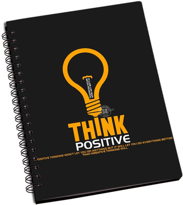 

Rangeele Inkers A5 Notebook(Think positive, Multicolor)