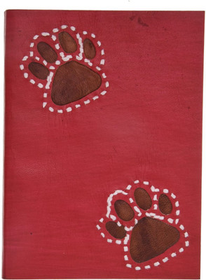 

Craft Play A5 Diary(Leather with Paw Patch, Red)