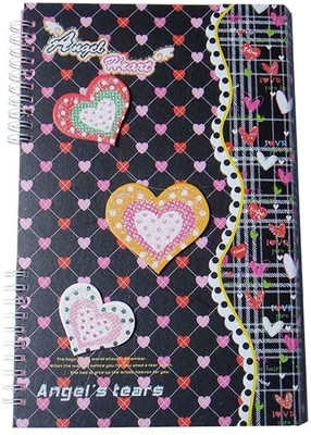 

BJ A5 Writing Pad(Angel Heart, Black)