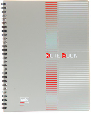 

Solo Management (Pack of 6) A5 Notebook Spiral Binding(Grey)