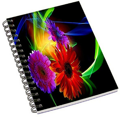 

Shopmania A5 Notebook(Flowers 2, Multicolor)