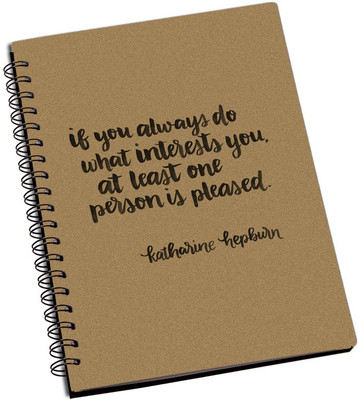 

ShopMantra A5 Notebook(Always Do What Interest You Designer Spiral Notebook, Multicolor, Pack of 2)