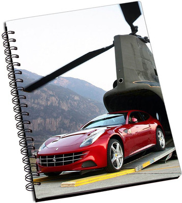 

Rangeele Inkers A5 Notebook(Ferrari from Helicopter, Multicolor)