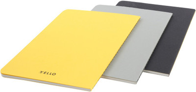 

Yello Regular Diary(Hyphen, Black, Grey, Yellow, Pack of 3)