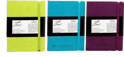 

Tiara Diaries A6 Diary(Italian Leather Notebook Pack Of 3, Multicolor)