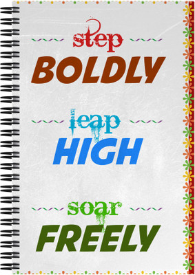 

Art Emporio A5 Notebook(Step Boldly, Multicolor)