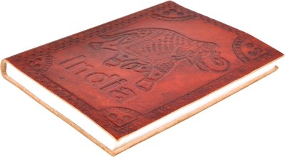 

Lal Haveli Regular Diary(Handmade Paper Leather Notebook Office Diary Notepad Journal Book, Brown)