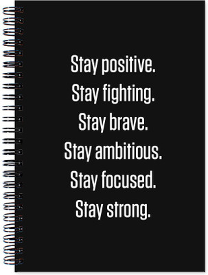 

VenTechno A5 Diary(Inspire / Motivational Covered Wirebound Ruled Paper Sheets Personal and Office Stationary Notebooks Diary, Multicolor)