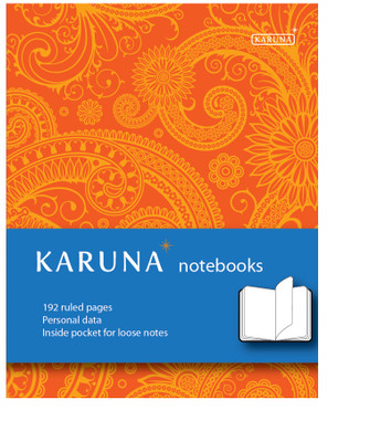 

Karunavan Journal(Paisley Series Orange and Blue Band)
