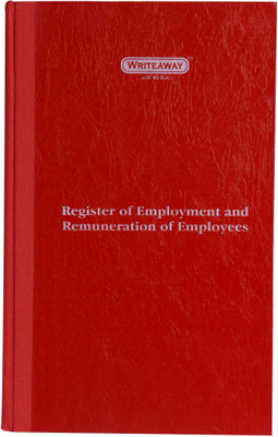 

Writeaway Regular Journal(Register Of Employment And Remuneration Of Employees (Factory Act Part 1), Red)
