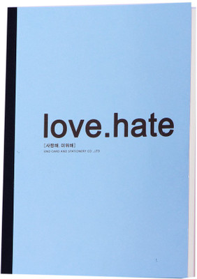 

Enwraps Regular Notebook(Love.hate, Blue)