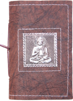 

Rstore Regular Diary(Handmade Buddha Print Metal Logo Bahi (Size 6x4 inch), Multicolor)