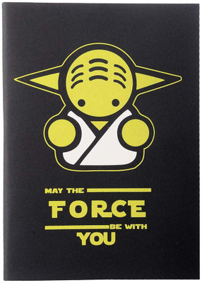 

Silly Punter A5 Notebook(Star Wars May The Force Be With You, Black, Green)