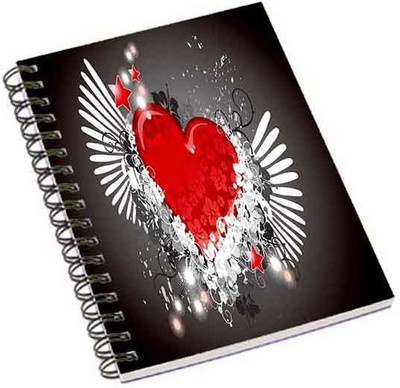 

Shopmania A5 Notebook(Lovely Heart, Multicolor)