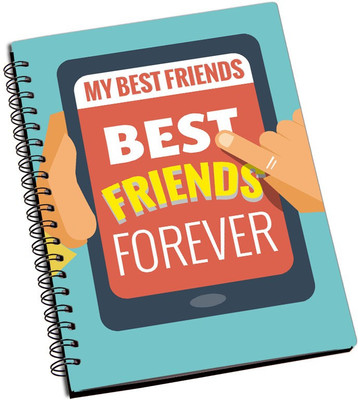 

ShopMantra A5 Notebook(My Best Friends Minimal Design, Multicolor)