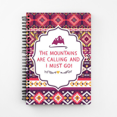 RAYITE A5 Diary(I Must Go Red Abstract, Multicolor)